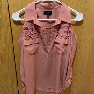 Open shoulder blouse